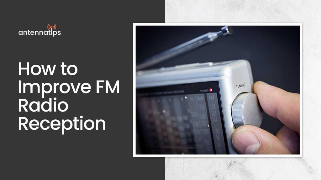 Picture of fingers tuning in FM Radio Reception